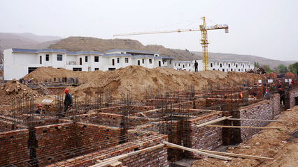 武山縣城關鎮坡兒新村二期工程正式開工建設